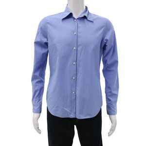 Brooks Brothers Mens Button Down Dress Shirt Blue Cotton Long Sleeve Size M